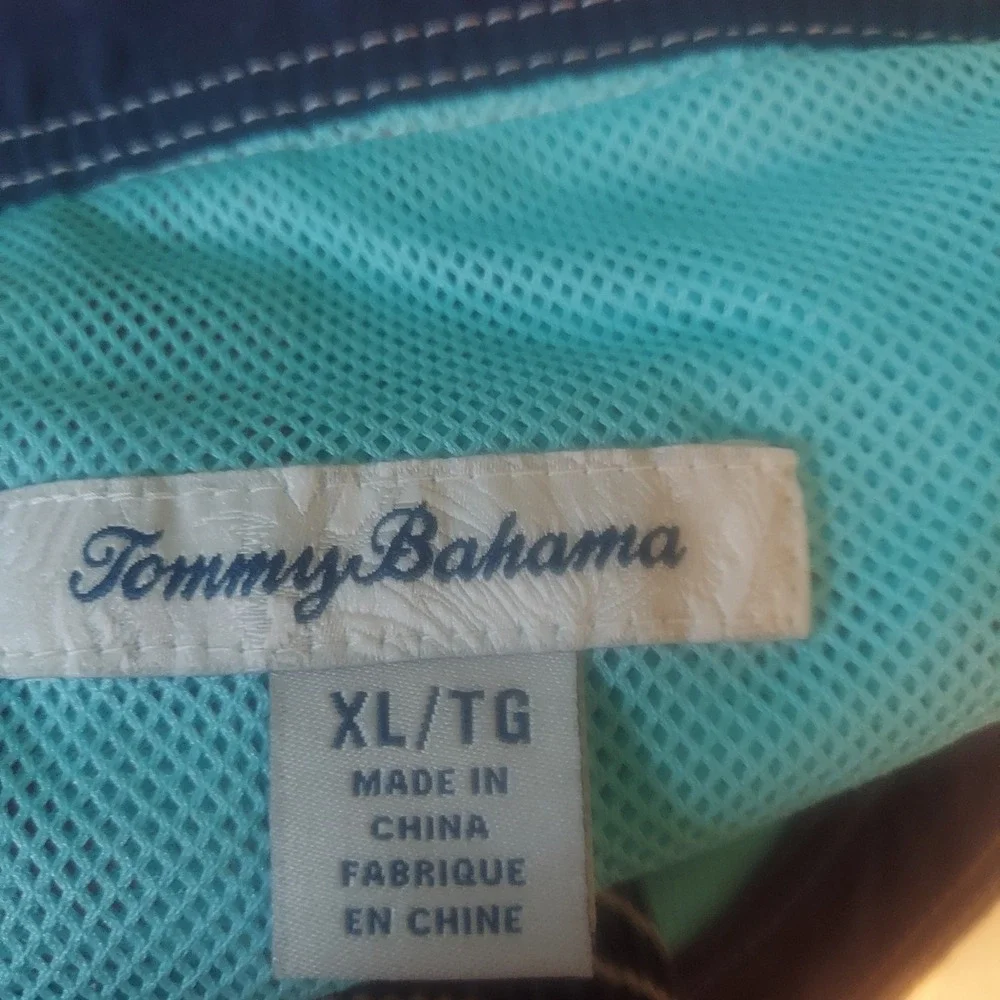 Tommy‎ Bahama Mens XL Board/ Swimming Shorts Trunks Orange Lined